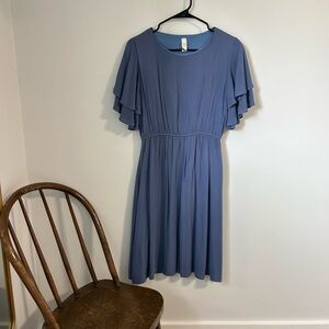 Elegant Blue Women's Dress